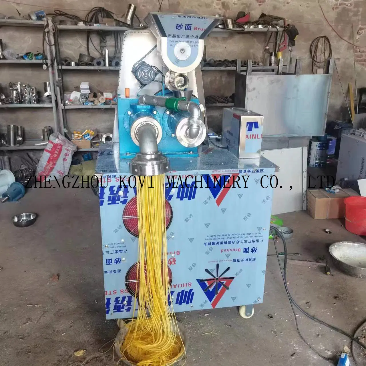 Máquina Elétrica de Fazer Macarrão de Arroz, Milho e Espaguete, Extrusora de Macarrão, Máquina de Vermicelli 150kg/H