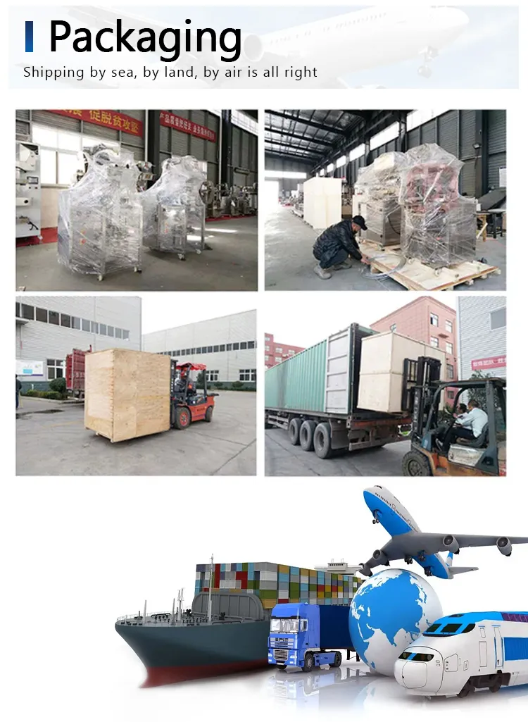 Envio da máquina de embalagem