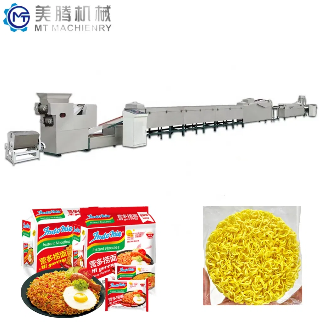 Máquina de Fritura Automática de Macarrão Instantâneo Linha de Produção de Macarrão Instantâneo Frito Pequena