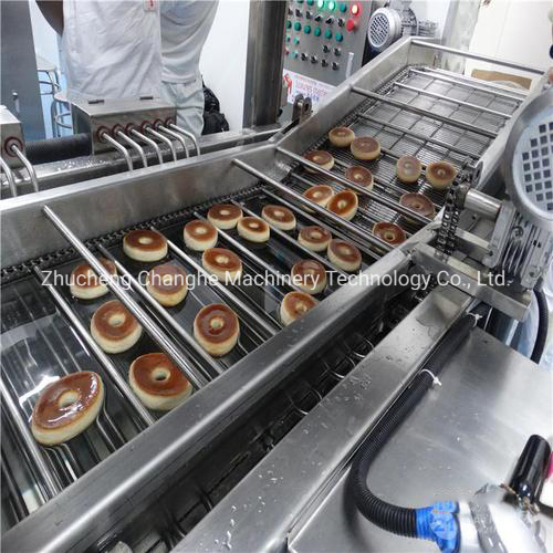Lanche de macarrão de trigo fritador contínuo de batatas fritas fritador industrial