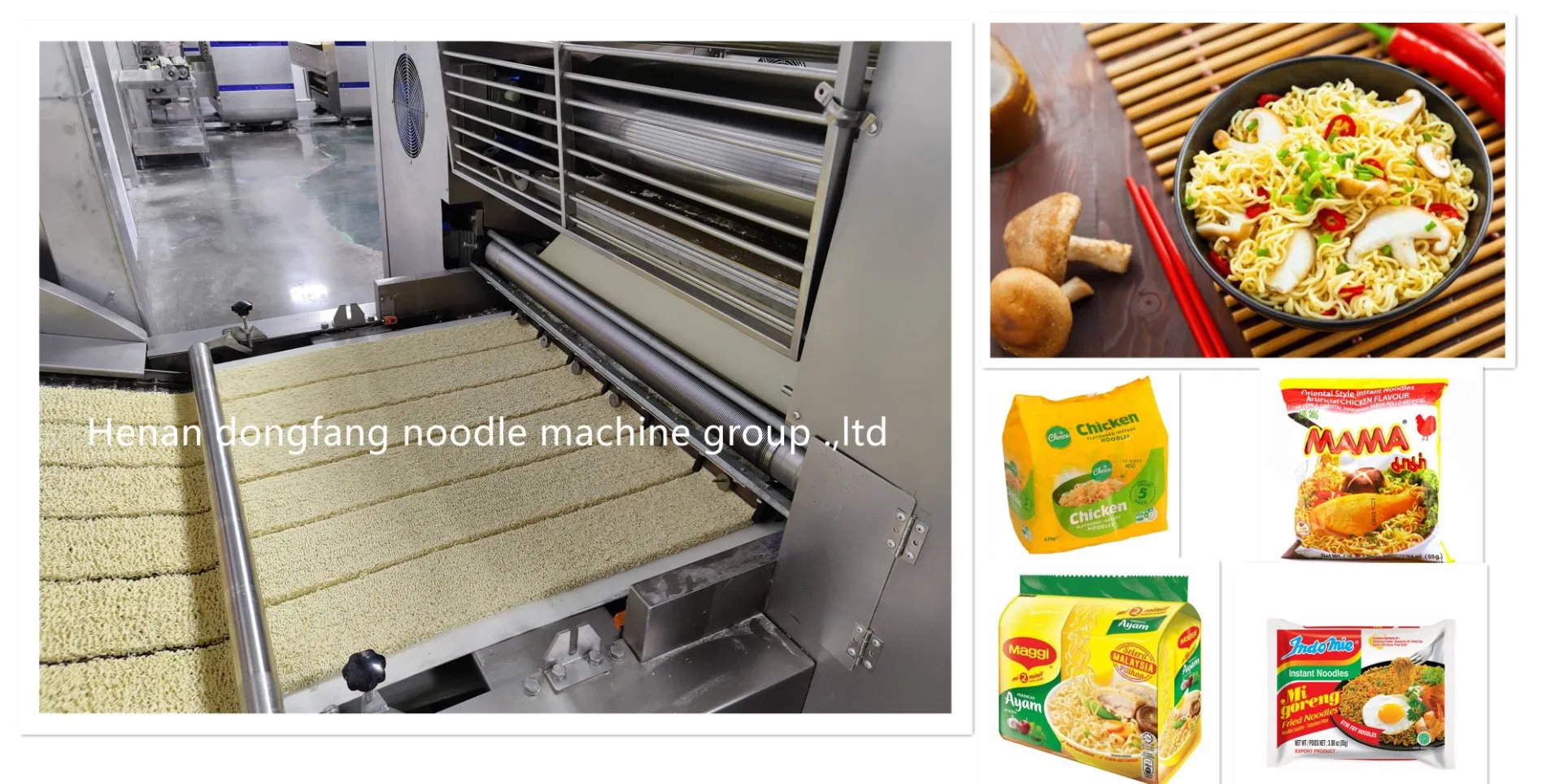 Linha de Produção de Macarrão Instantâneo Halal Chinês em Alta Venda