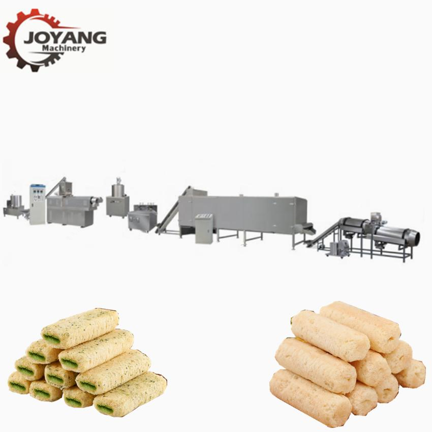 Planta de fabricação de snacks alimentares de recheio crocante de grãos