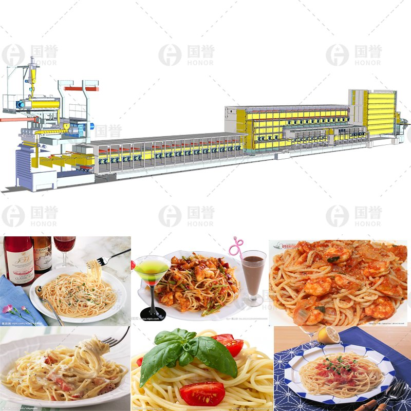 Linha de Processamento de Macarrão Automática de Alta Capacidade para Alimentos/ Linha de Produção de Macarrão