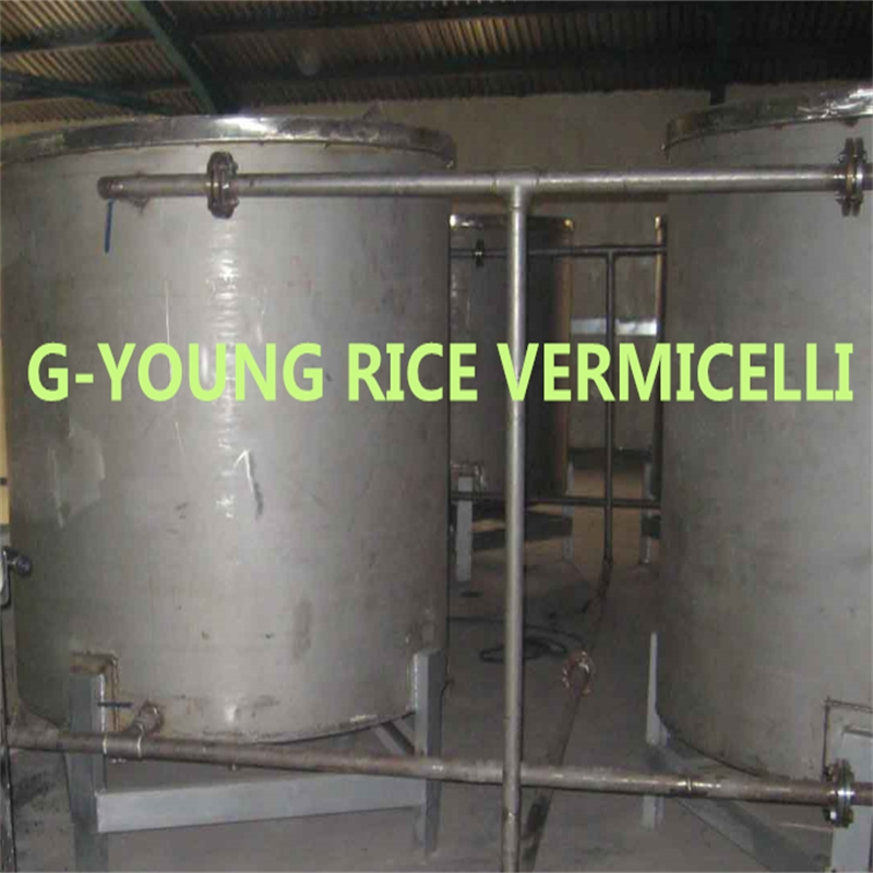 Linha de Produção de Fabricação de Macarrão Vermicelli de Farinha de Arroz Fresco por Extrusão a Vácuo