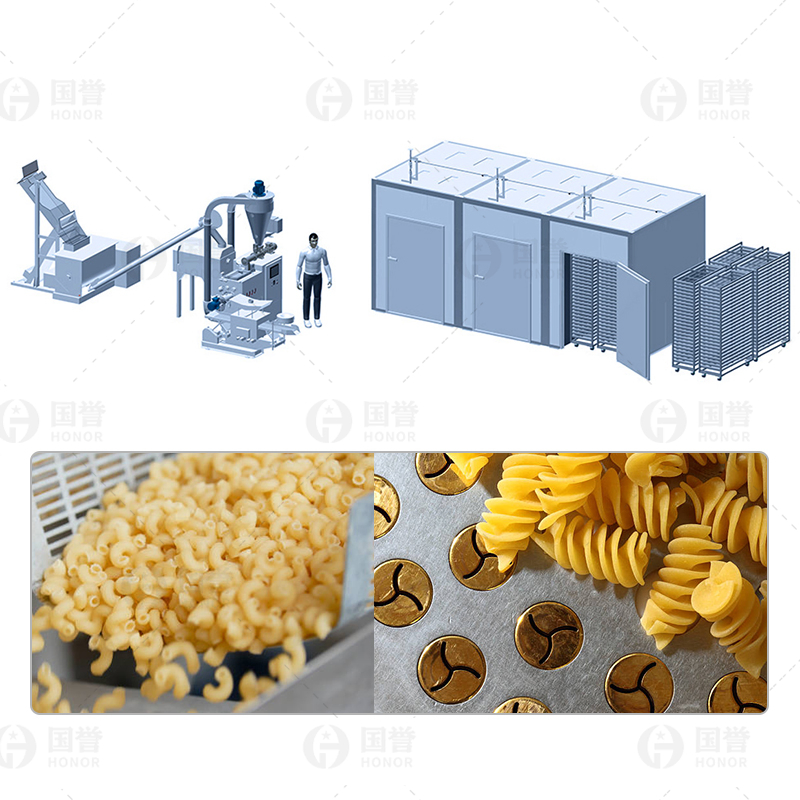 Linha de Produção de Macarrão Seco para Domicílio, Linha de Produção de Macarrão, Plantas Industriais para Macarrão Curto