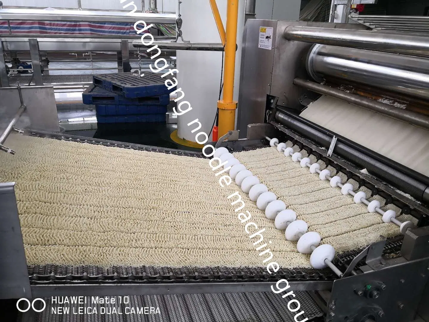 Linha de Processamento Automático de Macarrão Instantâneo em Aço Inoxidável para Uso Comercial