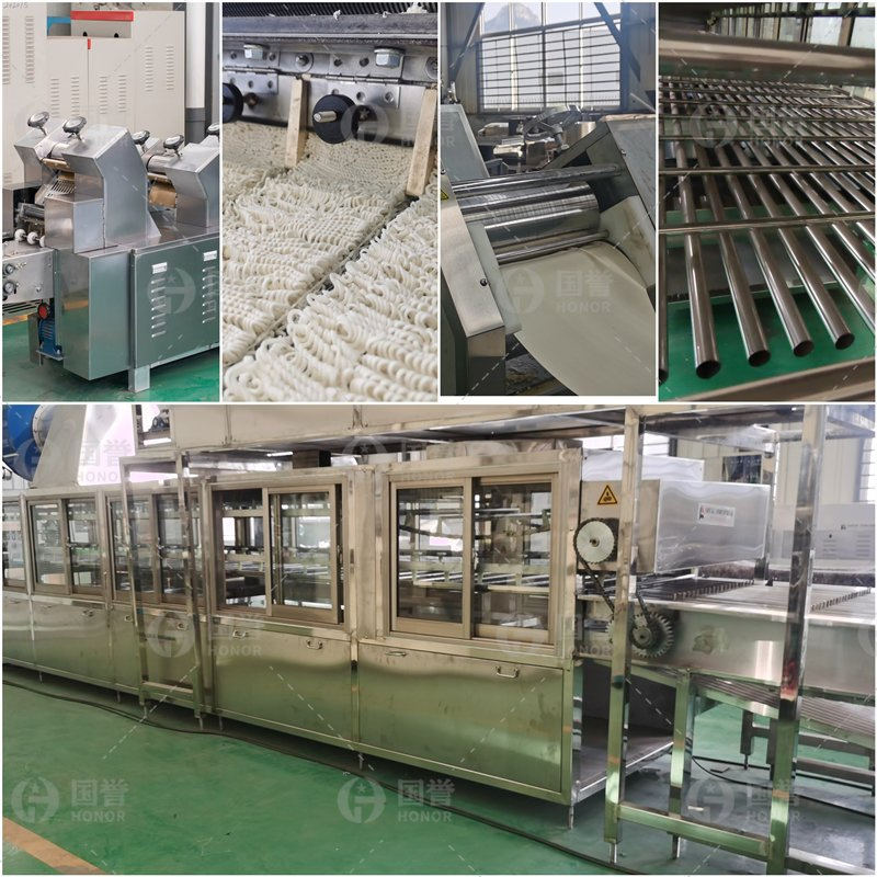 Máquina Automática de Macarrão Instantâneo Sem Glúten Equipamento para Macarrão Instantâneo Cozido Linha de Produção de Macarrão de Trigo Sarraceno Instantâneo