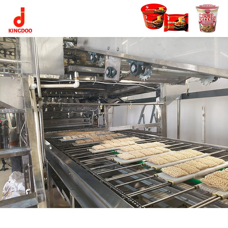 Linha de Produção de Ramen Frito Eficiente com Sistema de Secagem