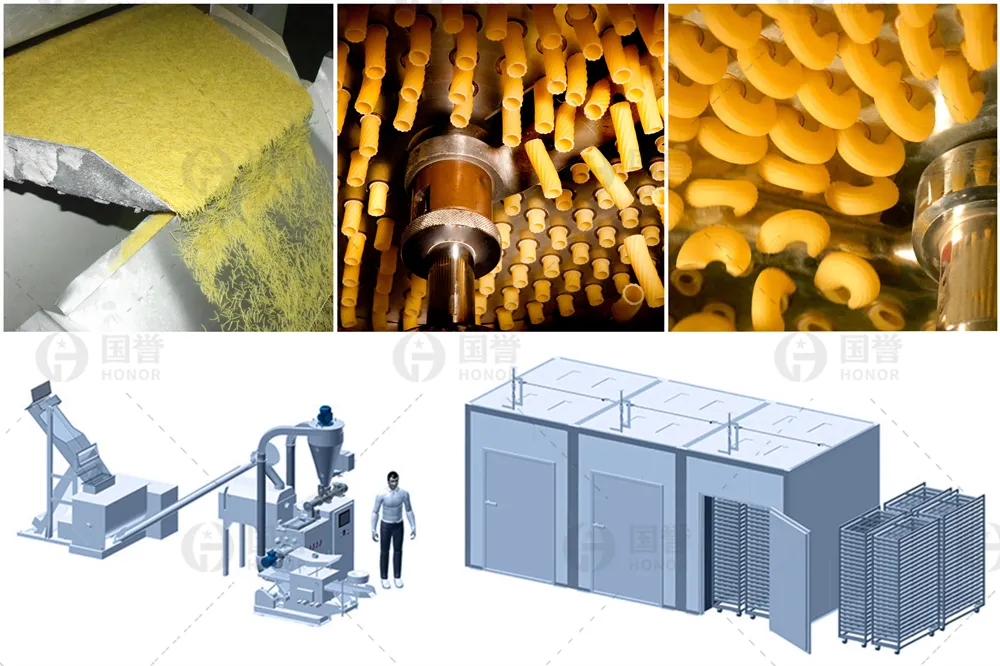 Linha de Produção de Macarrão Industrial Linha de Produção de Massa Seca