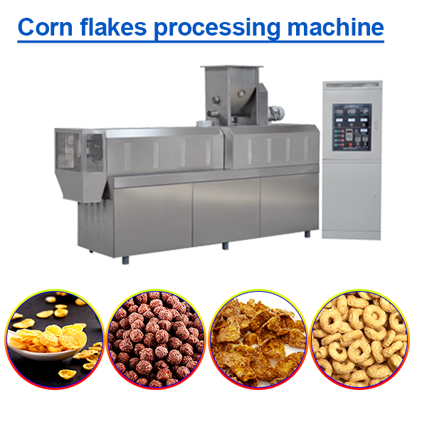 Equipamento de Processamento de Flocos de Milho Instantâneos Planta de Produção de Cereal Puffado