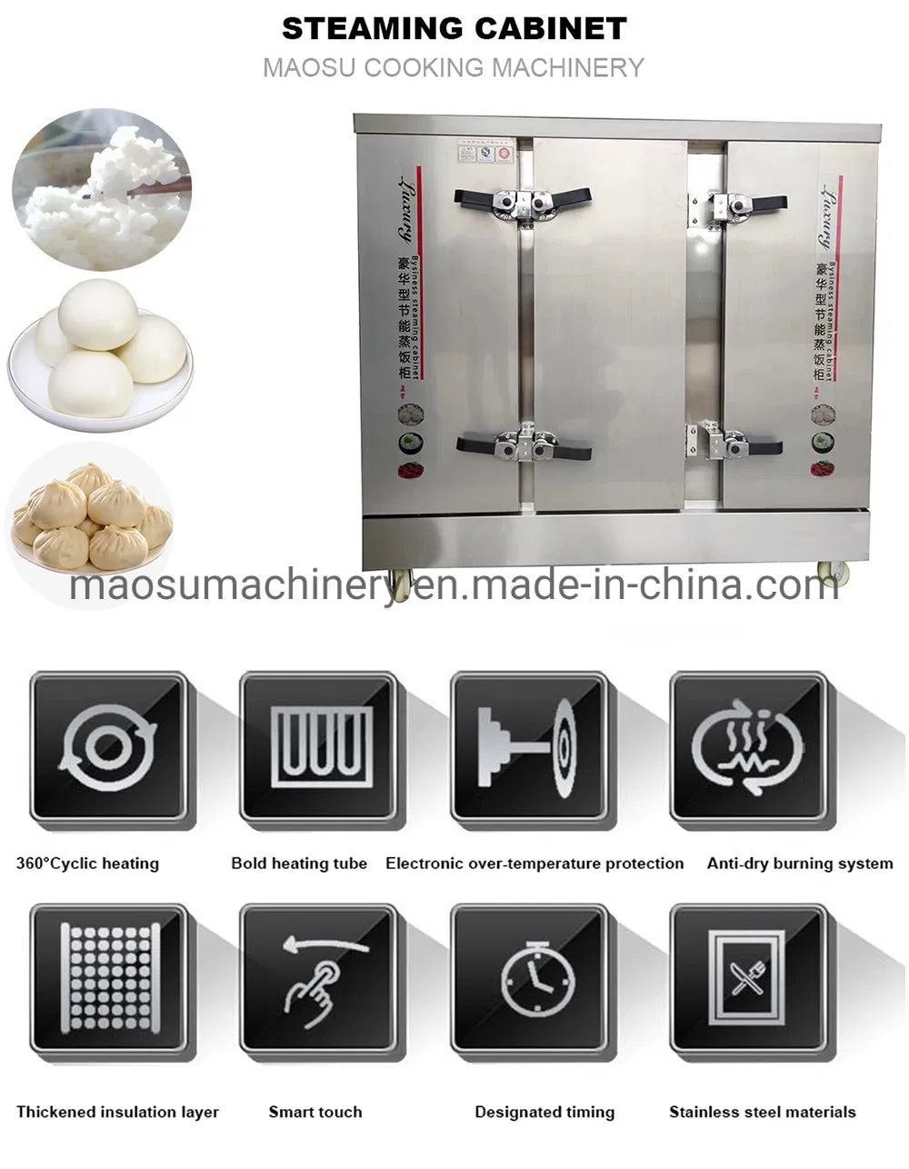 Melhor Vendedor Máquina de Vapor para Rolos de Macarrão de Arroz Comercial
