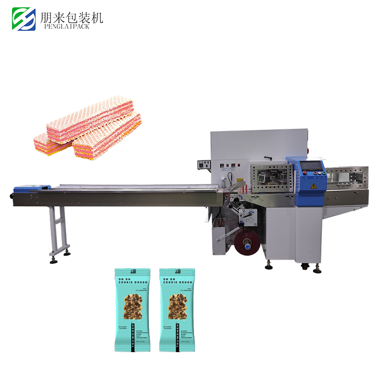 Máquina de Embalagem Automática Horizontal para Macarrão Congelado, Noodles Instantâneos, Espaguete, Pão, Frutas, Doces de Açúcar, Bolos e Vegetais