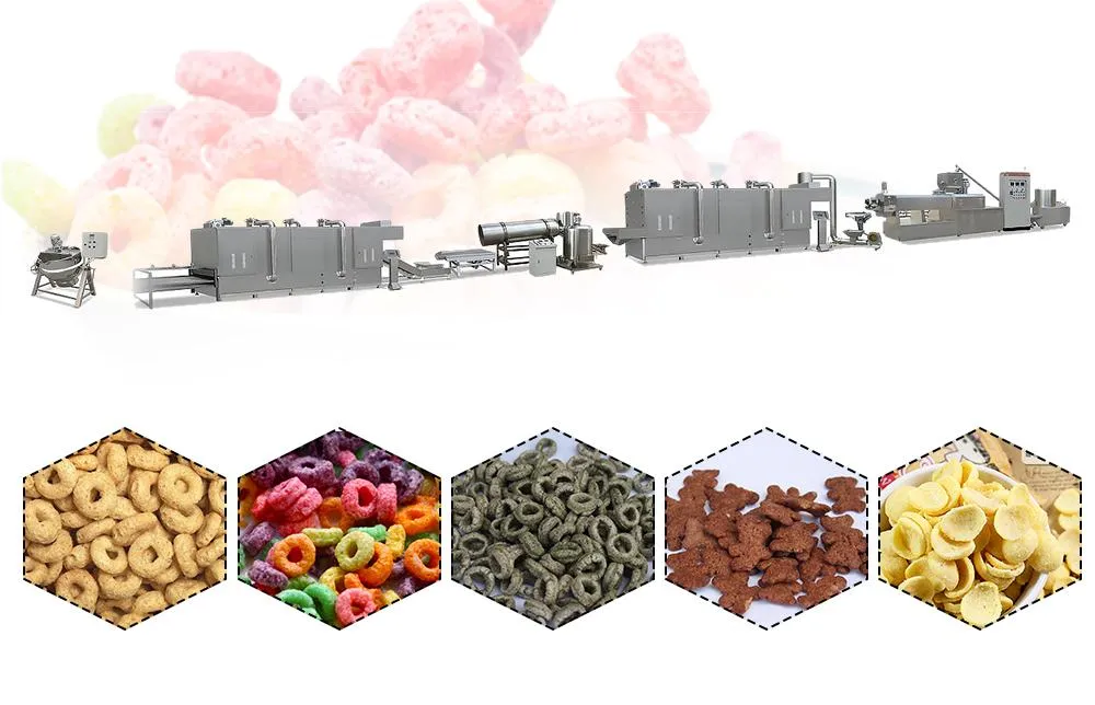 Detalhe do Equipamento de Processamento de Flocos de Milho