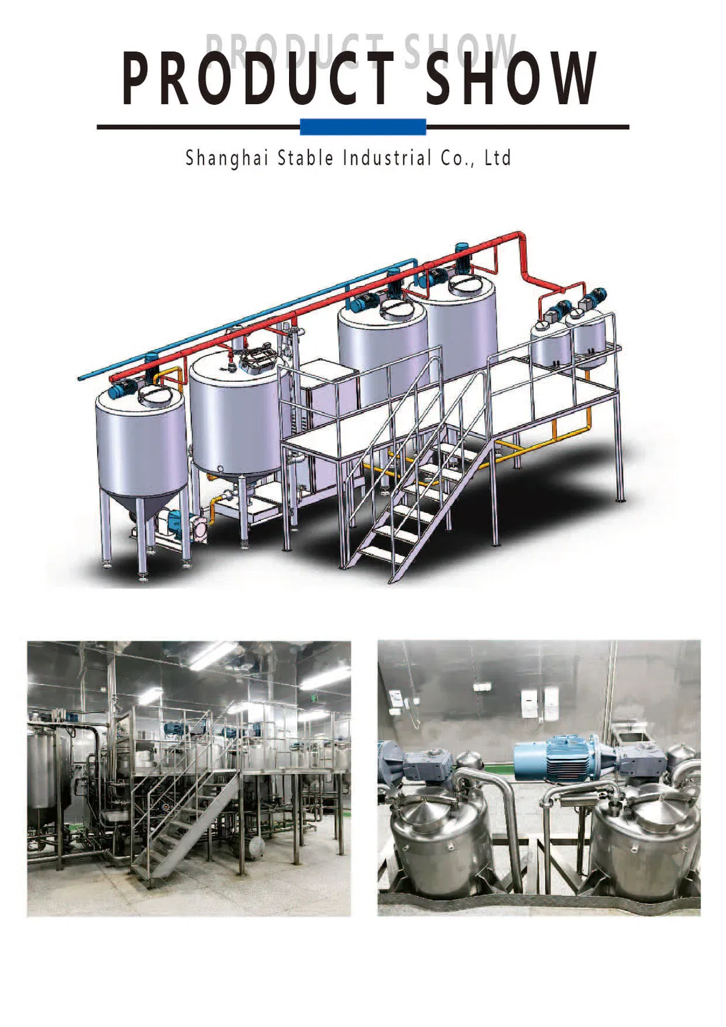 Estrutura Interna da Linha de Processamento de Molhos