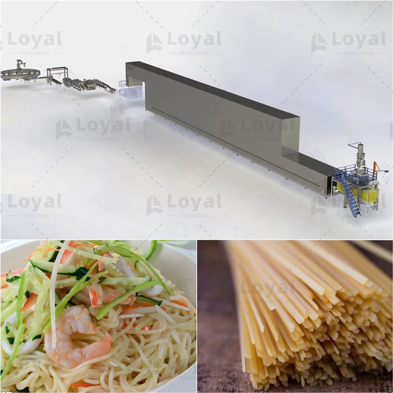 Linhas de Produção de Macarrão Longo e Curto Equipamento de Processamento de Macarrão Seco Linha de Produção de Macarrão