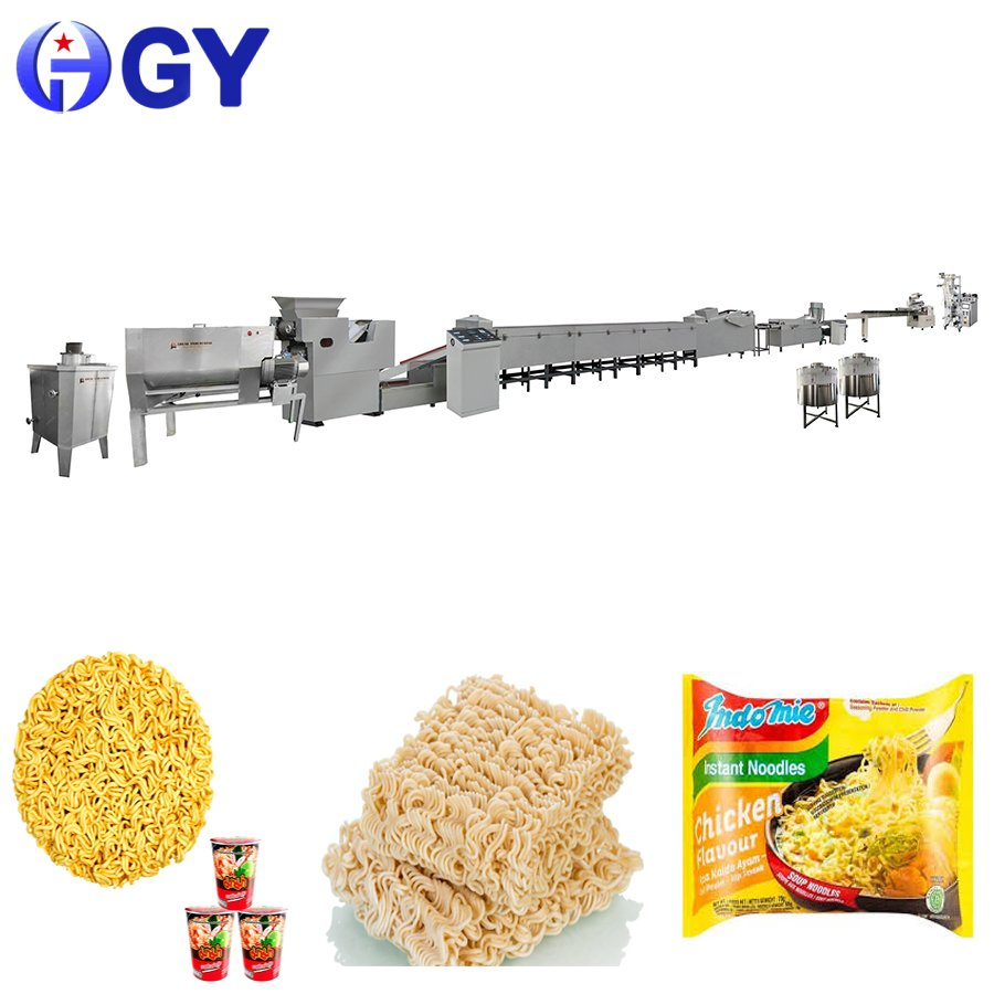 Linha de Produção de Macarrão Instantâneo Frito de Alta Eficiência com Sistema de Filtro de Óleo