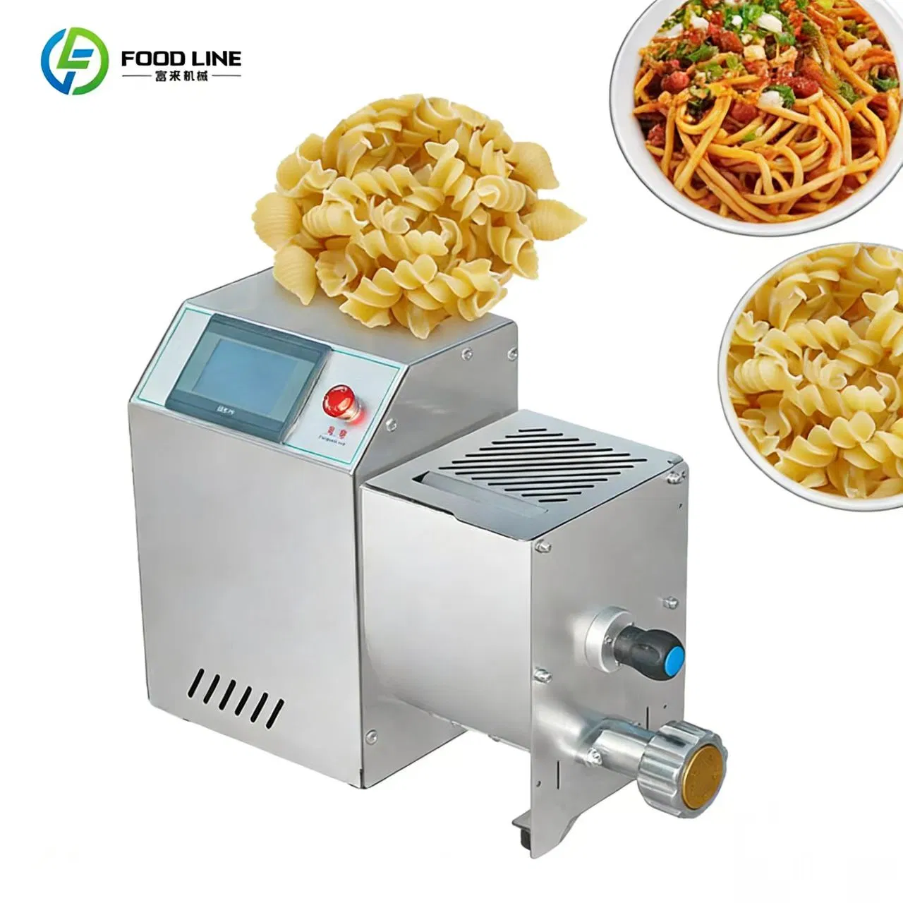 Máquina elétrica de fazer e cortar massa para pequenos negócios