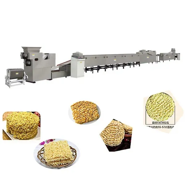 Linha de Produção Automática de Macarrão Instantâneo Frito e Não Frito Redondo e Quadrado