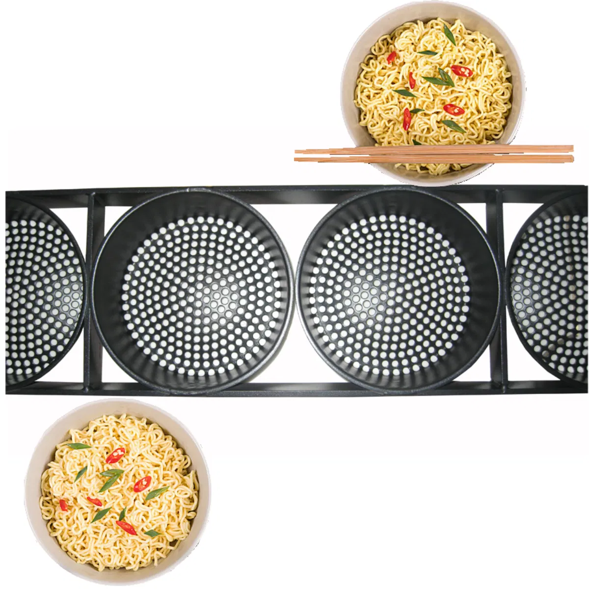Fornecedor de Força Ss410 Fritadeira de Macarrão Instantâneo Personalizada para Máquinas de Fritar Macarrão
