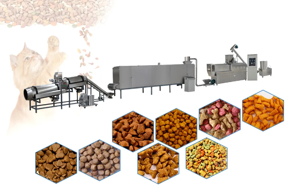 Linha de Produção de Pellets de Ração Planta Automática de Produção de Alimentos para Animais