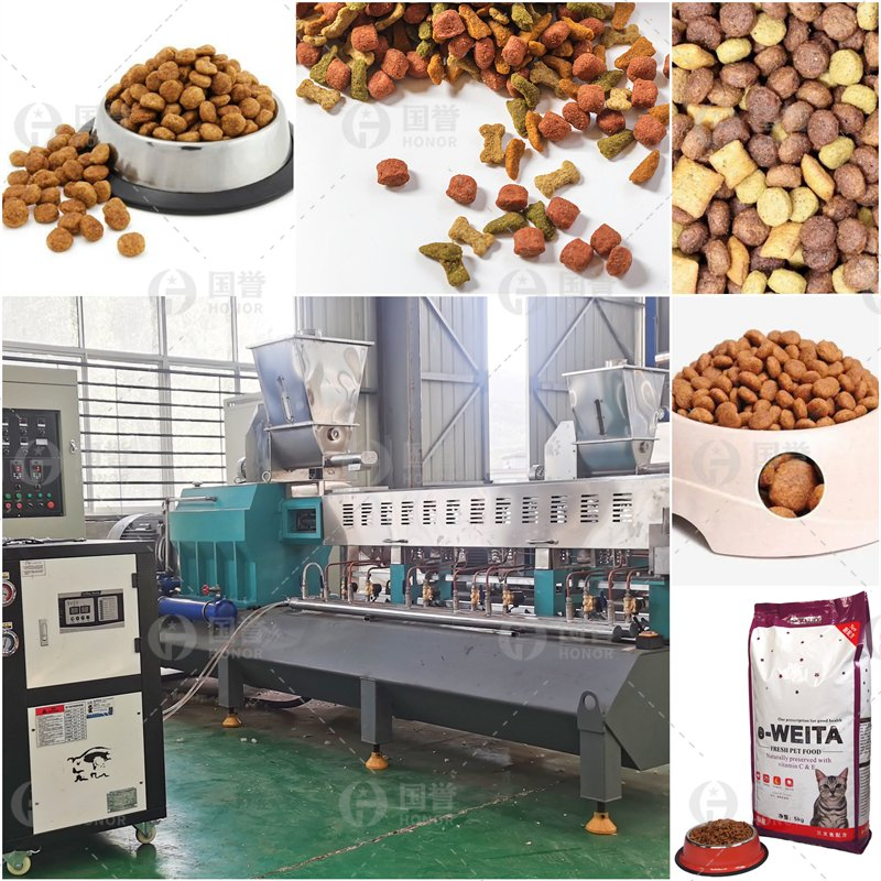 Linha de Produção de Ração Industrial Equipamento de Produção de Ração para Cães Fábrica de Fabricação de Ração para Gatos