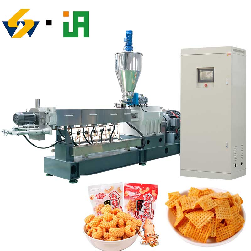 Linha de Produção Automatizada de Alta Tecnologia para Máquina de Lanches em Forma de Polvo de Peixe Pequeno Frito e Crocante
