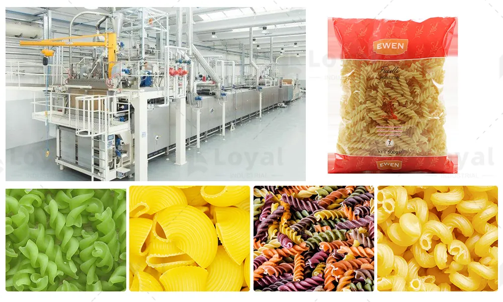 Máquina de Produção de Macarrão Linha de Produção de Massa Seca Sem Glúten Fábrica de Produção de Macarrão