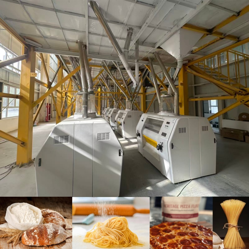 80tpd Planta de Moinho de Farinha de Trigo Máquina de Moagem Automática Completa para Fazer Massa Pão Bolo