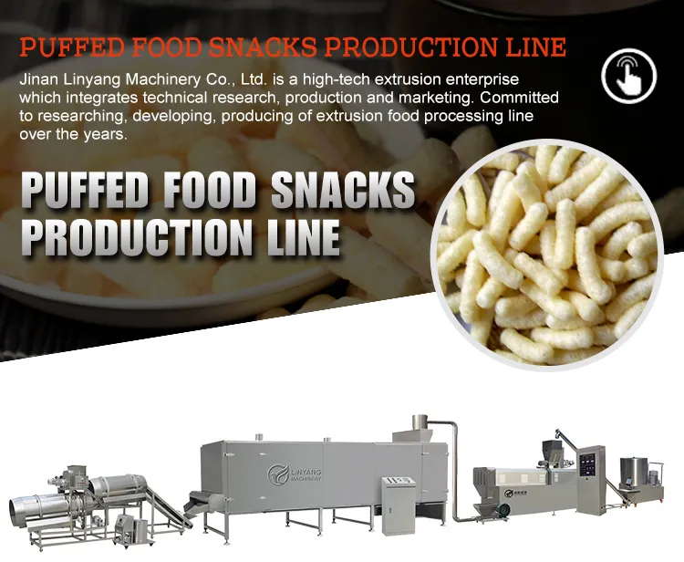 Linha de Produção de Snacks de Arroz Automáticos