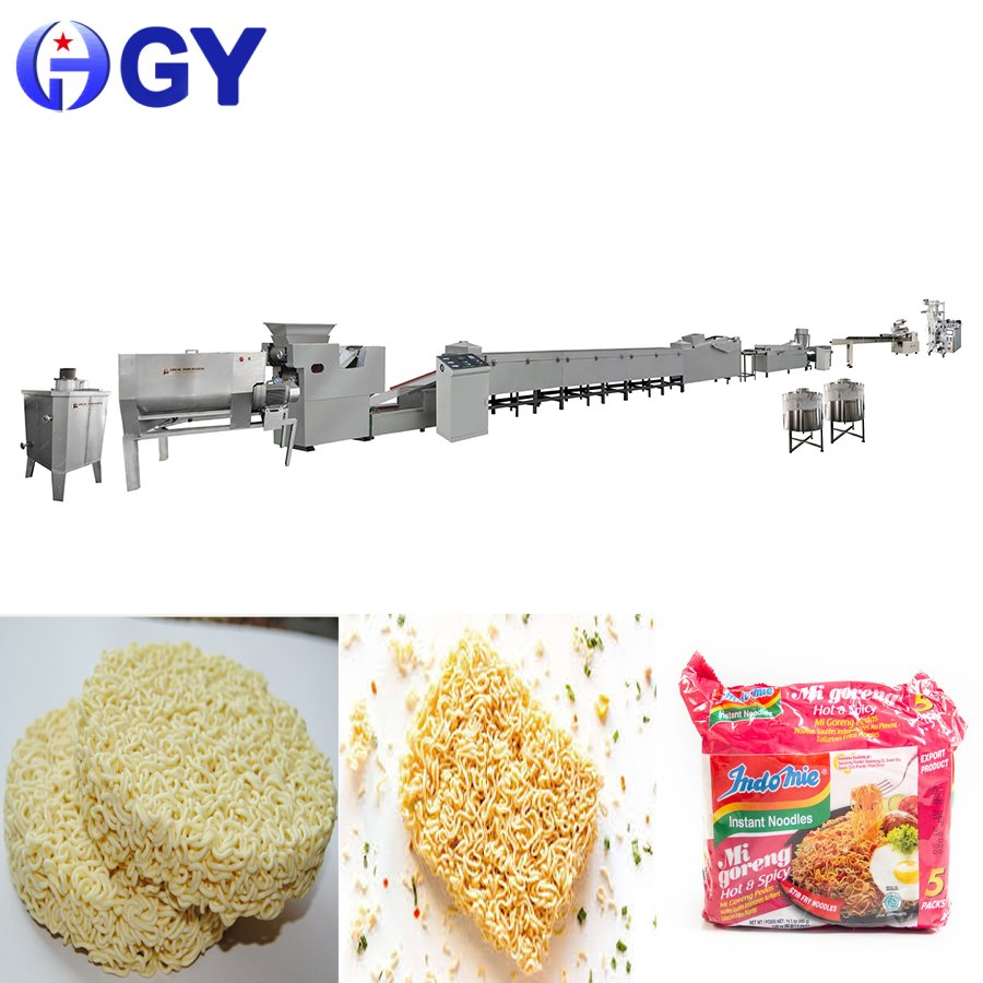 Linha de Produção de Macarrão Instantâneo Frito de Alta Eficiência com Sistema de Filtro de Óleo