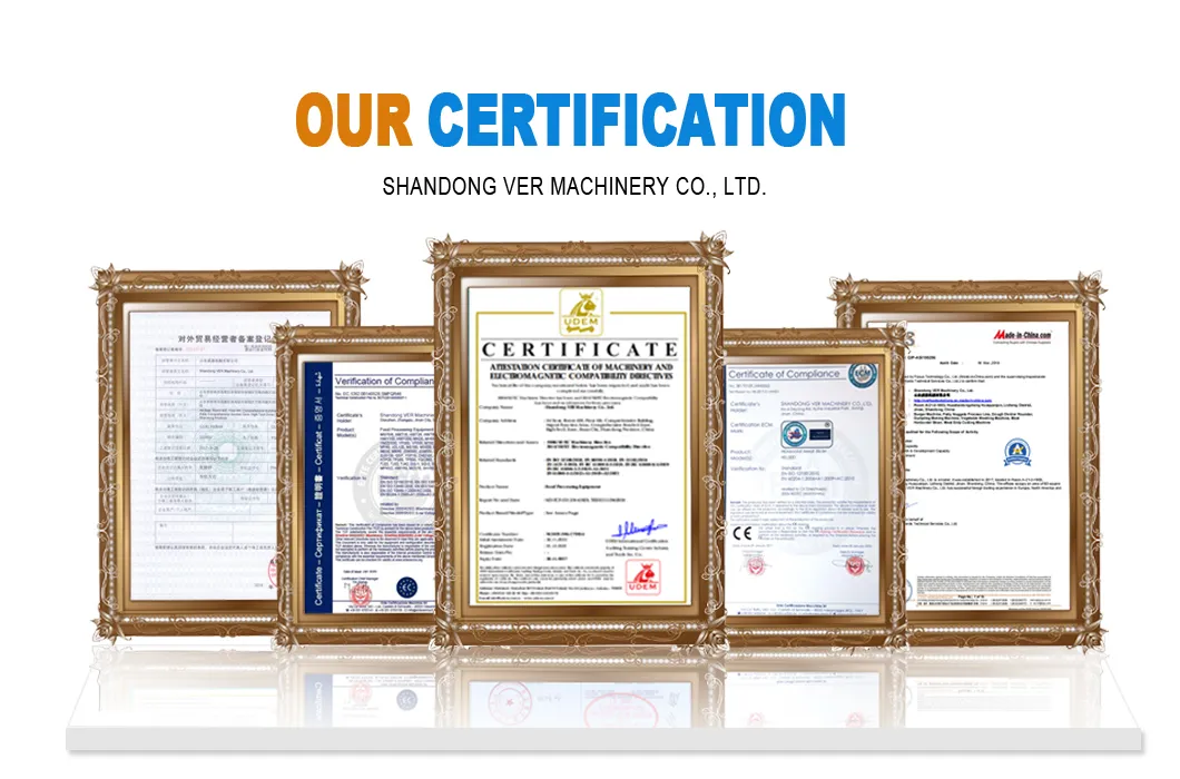 Certificados de Qualidade ISO CE