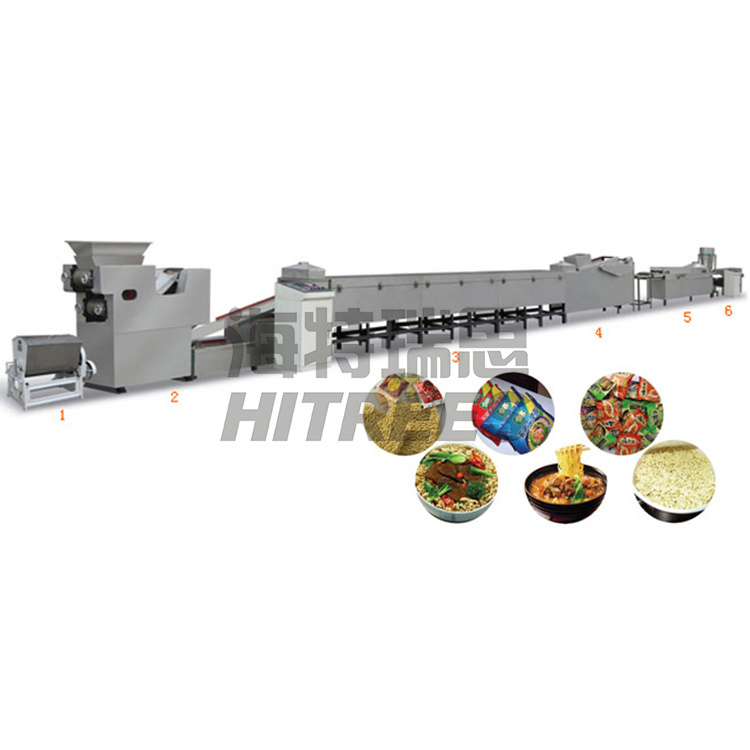 Máquinas de Processamento de Macarrão Instantâneo Frito em Pequena Escala Linha de Produção de Noodles Não Fritos