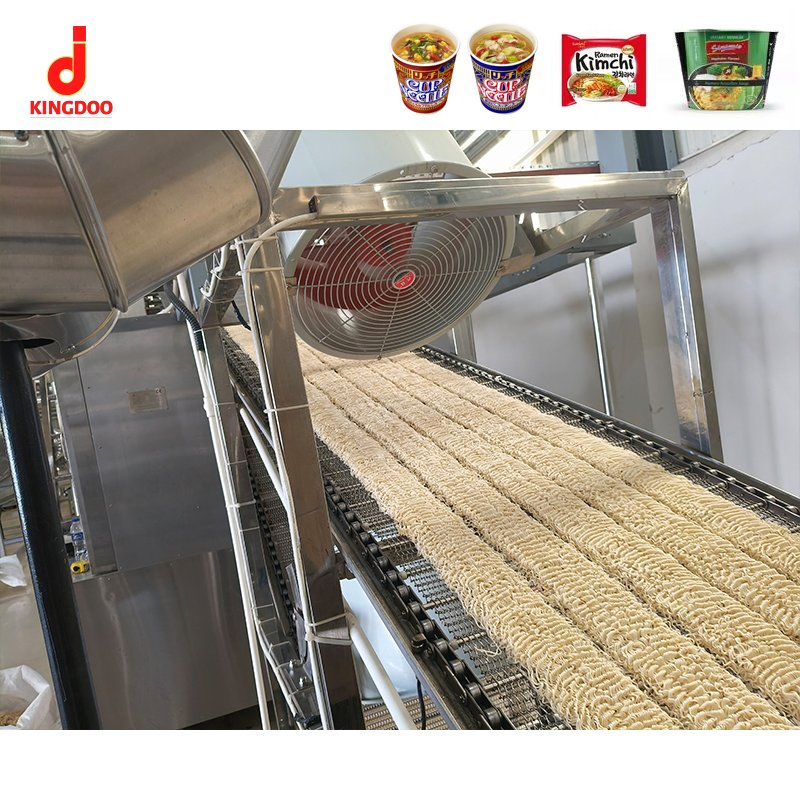 Linha de Produção de Ramen Frito Eficiente com Sistema de Secagem