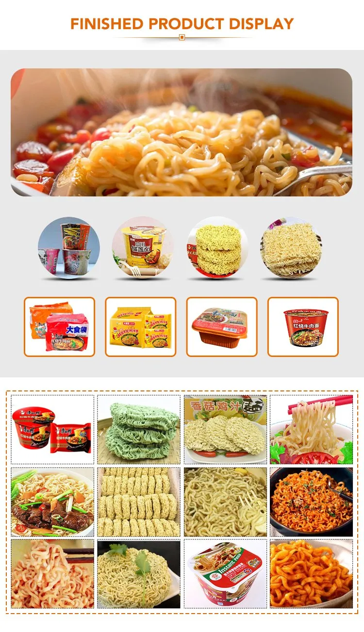 Fritadeira de Óleo de Alta Capacidade para Produção de Noodles Instantâneos