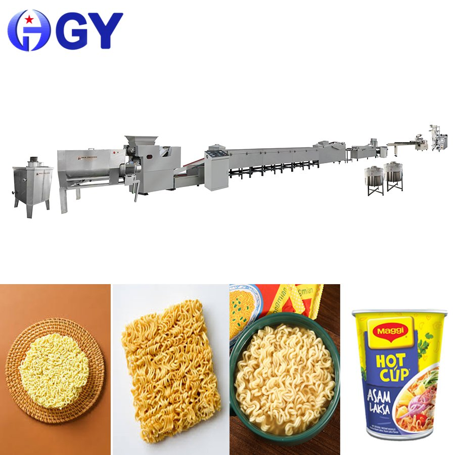 Máquina de Fazer Noodles Instantâneos Fritos Linha de Produção de Noodles Ramen