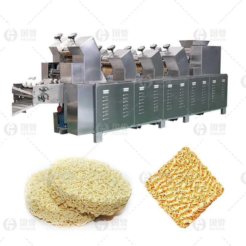 Planta de Fabricação de Processamento Automático de Macarrão Instantâneo em Aço Inoxidável