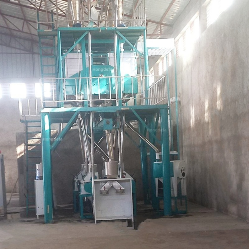 20t/24h Máquina Automática de Moagem de Farinha de Trigo Certificada ISO/CE Planta Industrial de Moinho de Farinha Elétrica