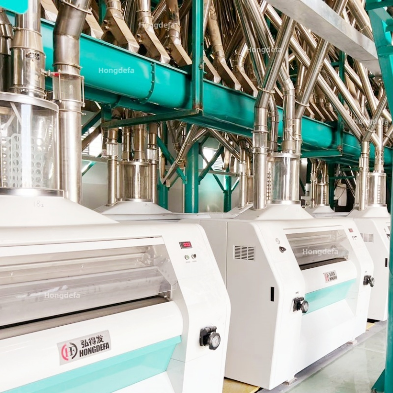 Linha de Processamento Completa 80t/24h Fábrica de Farinha de Trigo na Etiópia e no Quênia