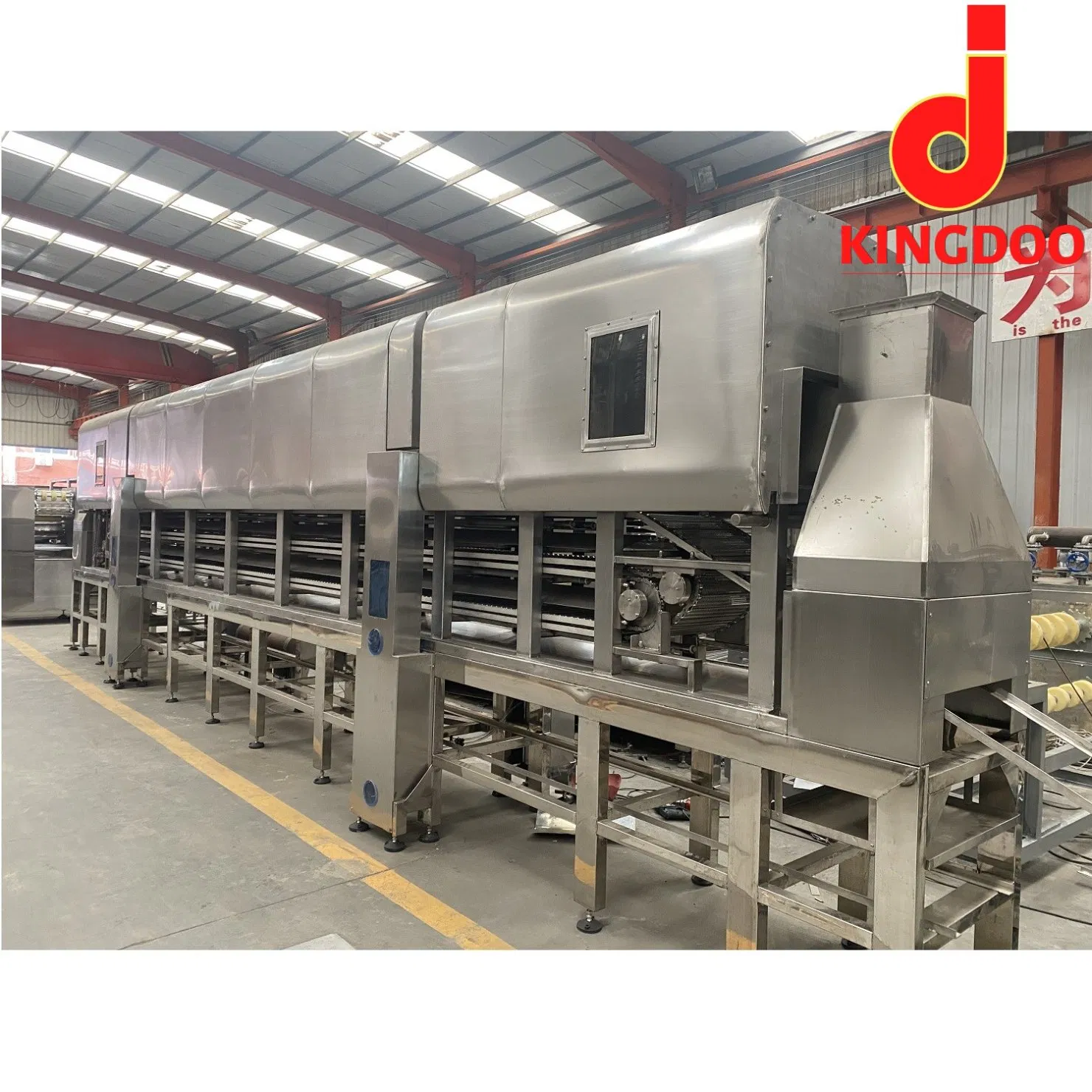 Máquina de Fazer Macarrão Espaguete Elétrica Comercial Indomie Alemanha Linha de Produção Totalmente Automatizada