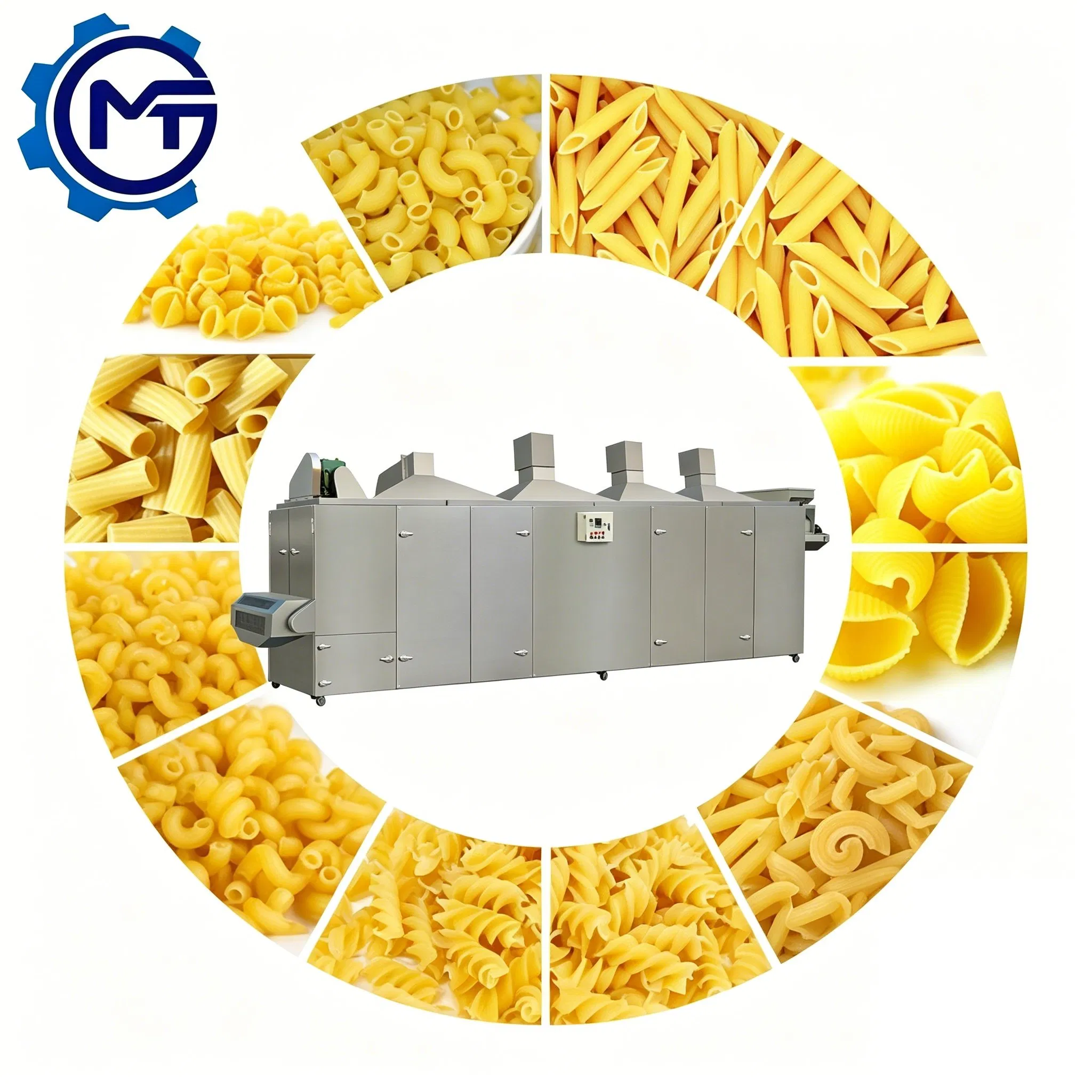 Linha de Produção de Extrusora de Alimentos para Macarrão Multifuncional com Secador e Resfriador