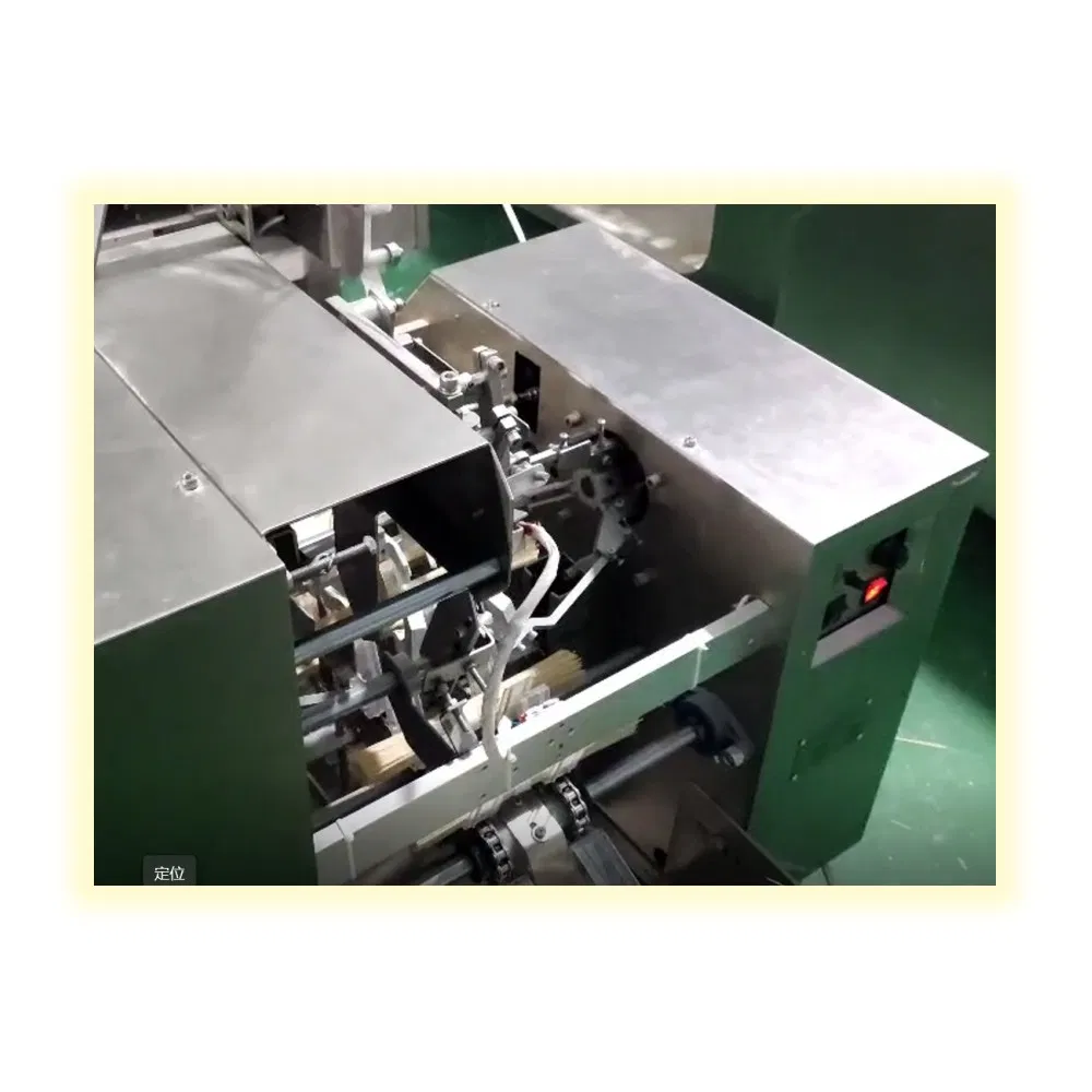 Máquina de Embalagem de Sacos Plásticos Tridimensionais para Noodles Planos, Sistema de Embalagem Tipo Almofada para Noodles Secos