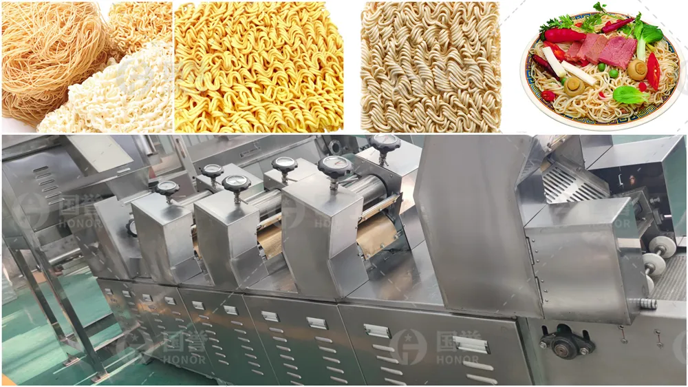 Planta de Fabricação de Processamento Automático de Macarrão Instantâneo em Aço Inoxidável