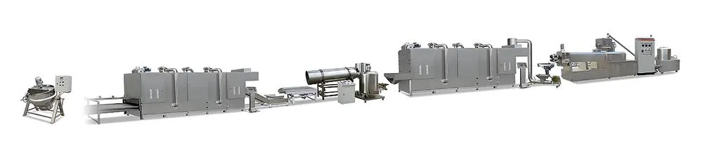 Equipamento de Processamento de Flocos de Milho Instantâneos Planta de Produção de Cereal Puffado