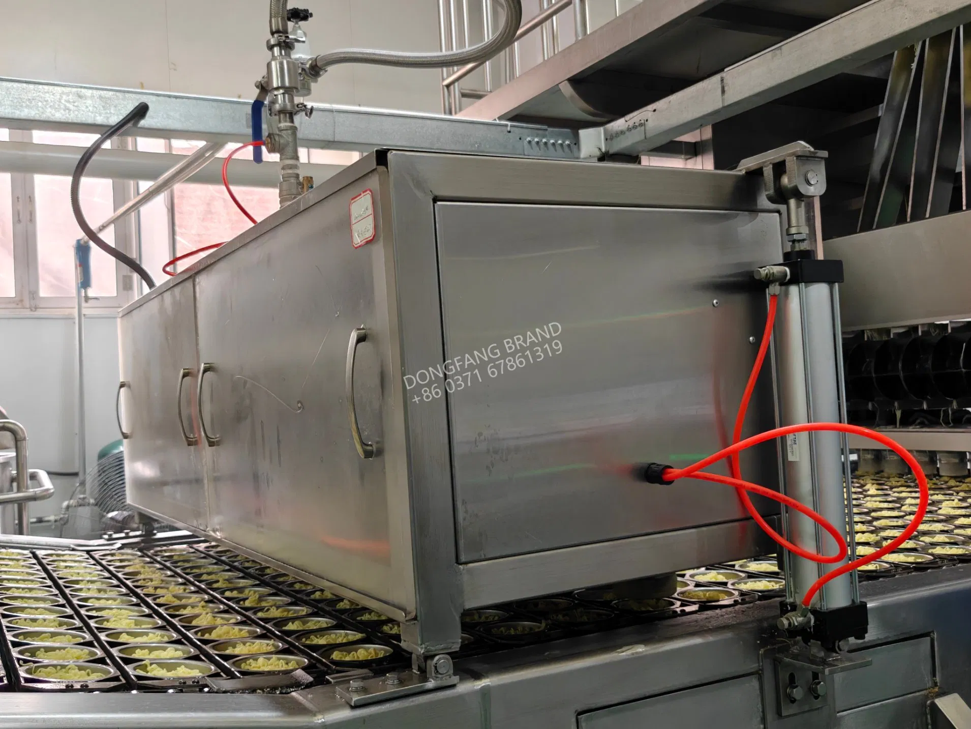 80g Fábrica de Linha de Produção de Macarrão Instantâneo Frito / Fabricante de Máquina para Fazer Macarrão Instantâneo Frito