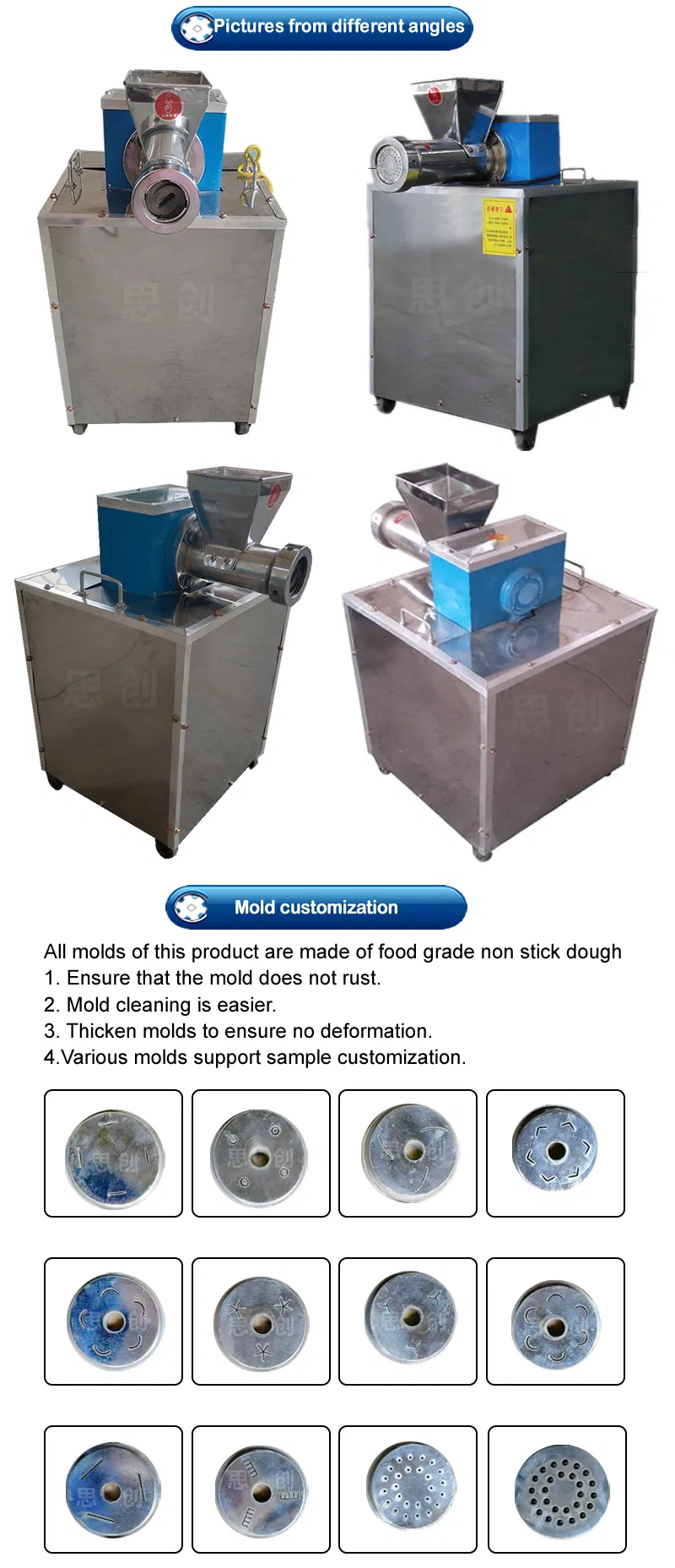 Linha de Produção de Macarrão em Pequena Escala 80-120kg/H