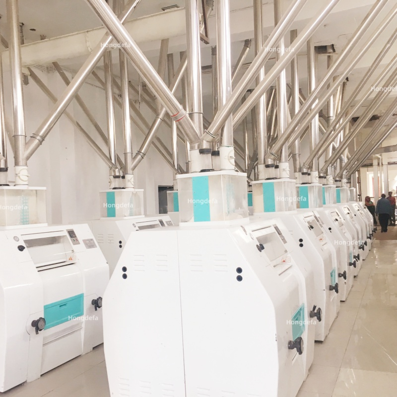 200t/24h Planta de Moagem de Farinha de Trigo Industrial Totalmente Automática com Controle PLC e Serviço Pós-Venda