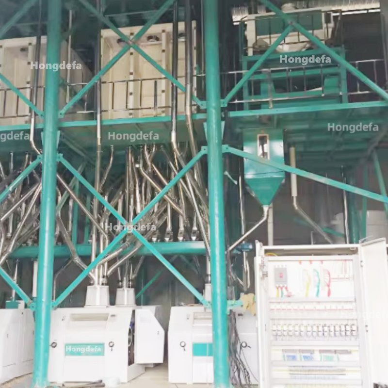 Linha de Processamento Completa 80t/24h Fábrica de Farinha de Trigo na Etiópia e no Quênia