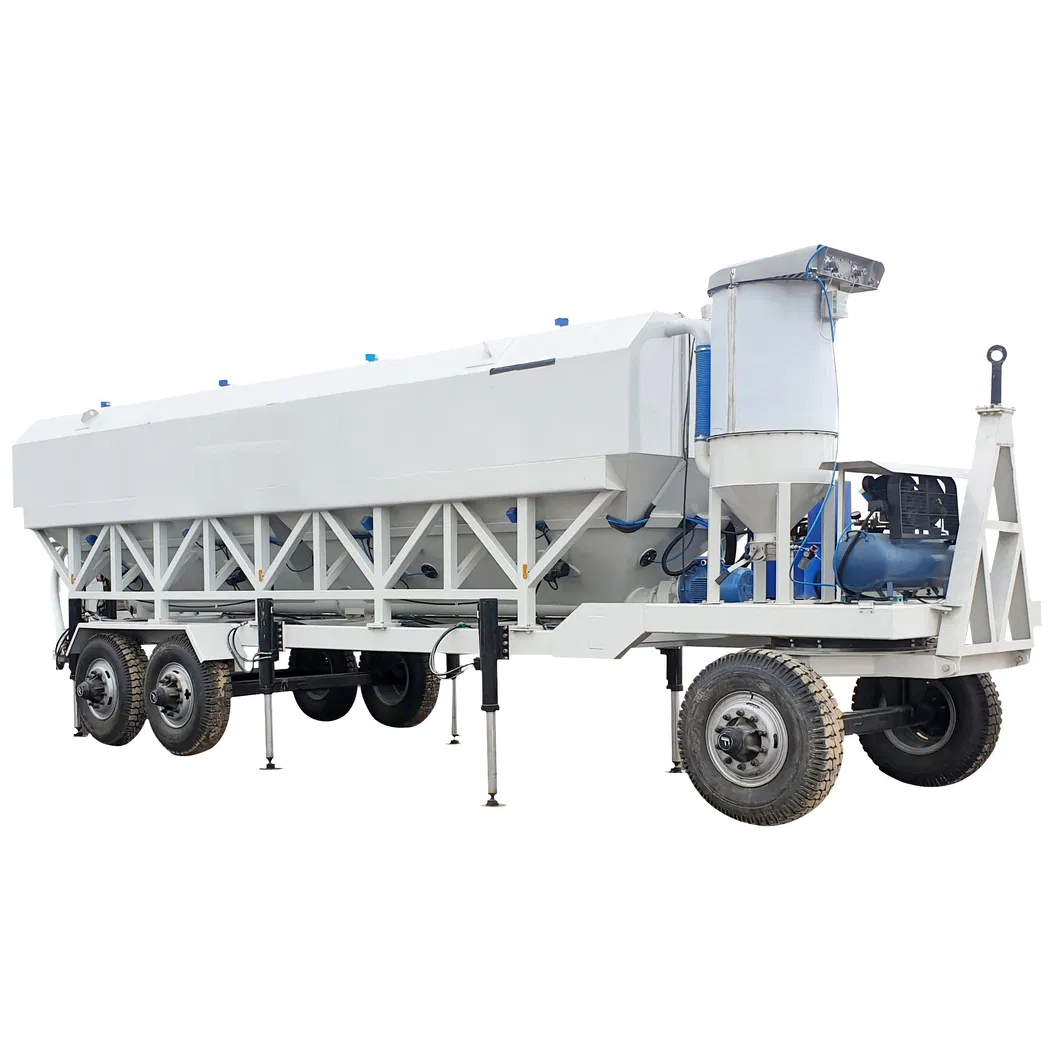 Silo horizontal do recipiente