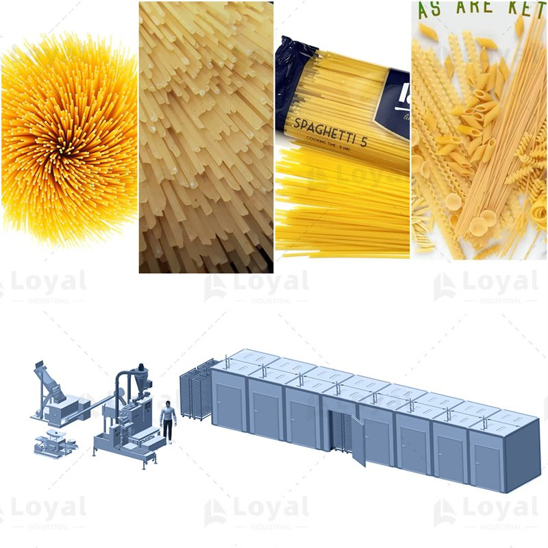 Linha de Produção de Macarrão Espaguete Turnkey Completa Automática Equipamento de Fabricação de Macarrão