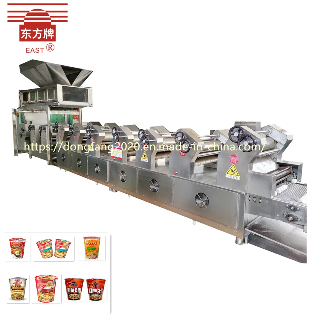 Linha de Produção de Macarrão Instantâneo Seco ao Ar Quente, Operação Fácil, Linha de Processamento Automática, Equipamento para Fabricação de Macarrão Instantâneo